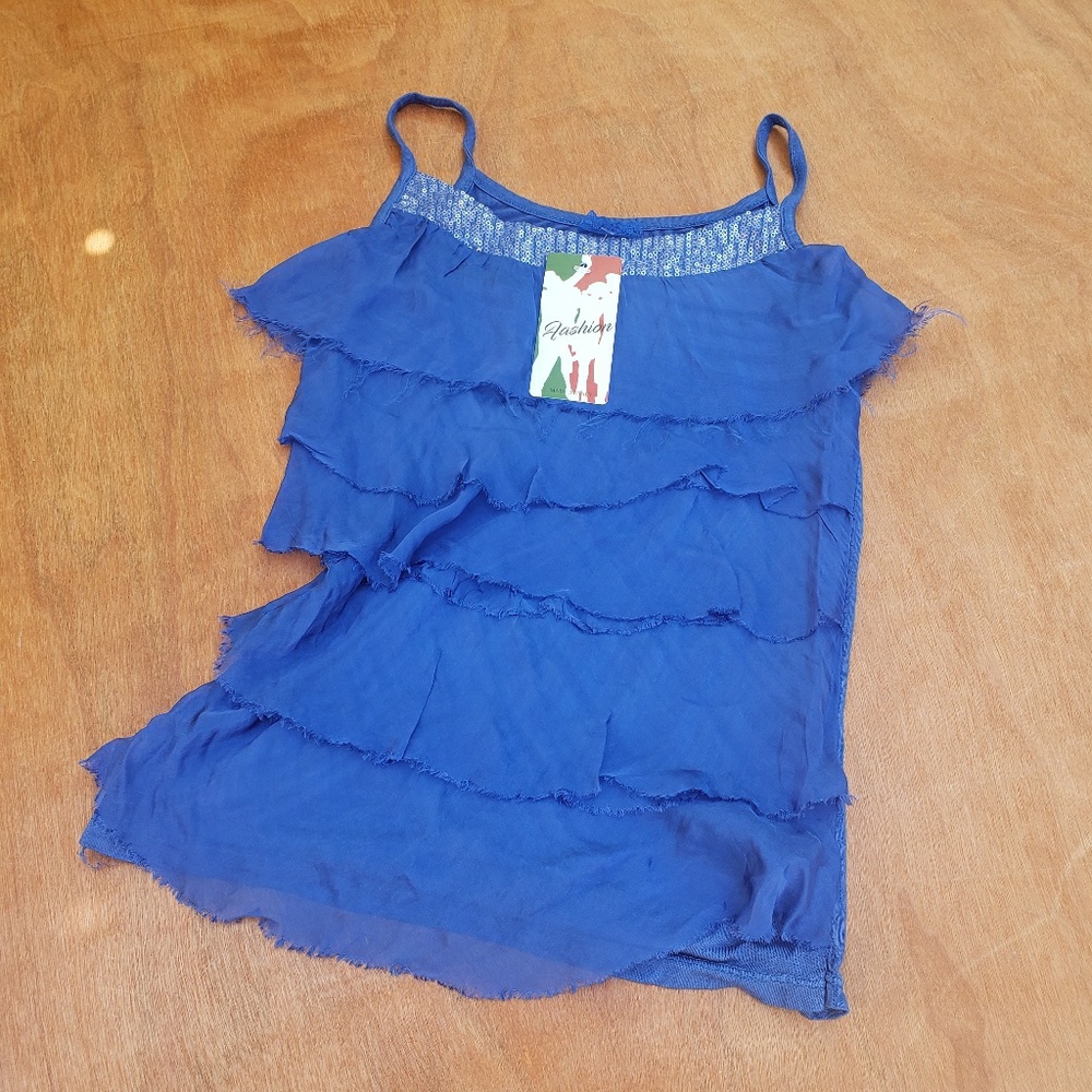 Royal blue  Italian tank top